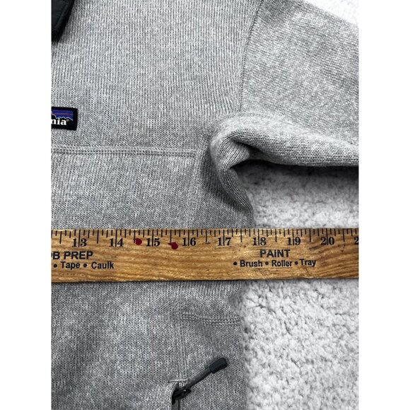 PATAGONIA Women’s S Better Sweater Lightweight Light Grey Dark Gray Trim & Snaps - Picture 4 of 8